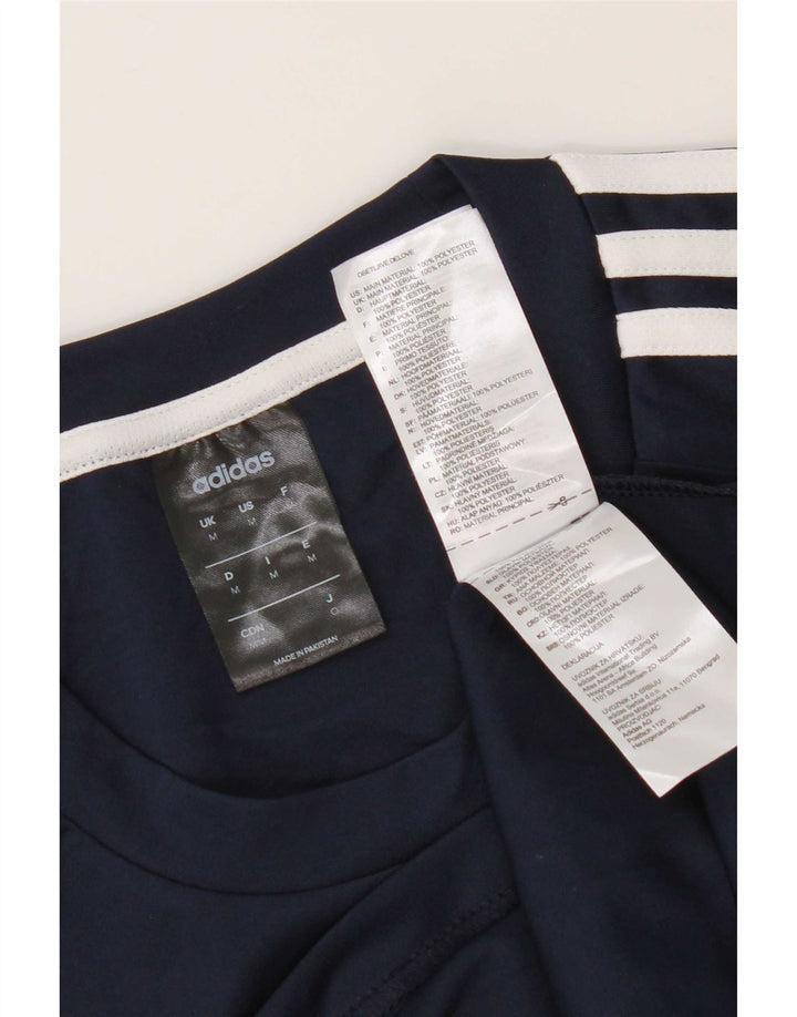Ανδρικό T-Shirt Climalite Adidas Top Medium Navy Blue Polyester