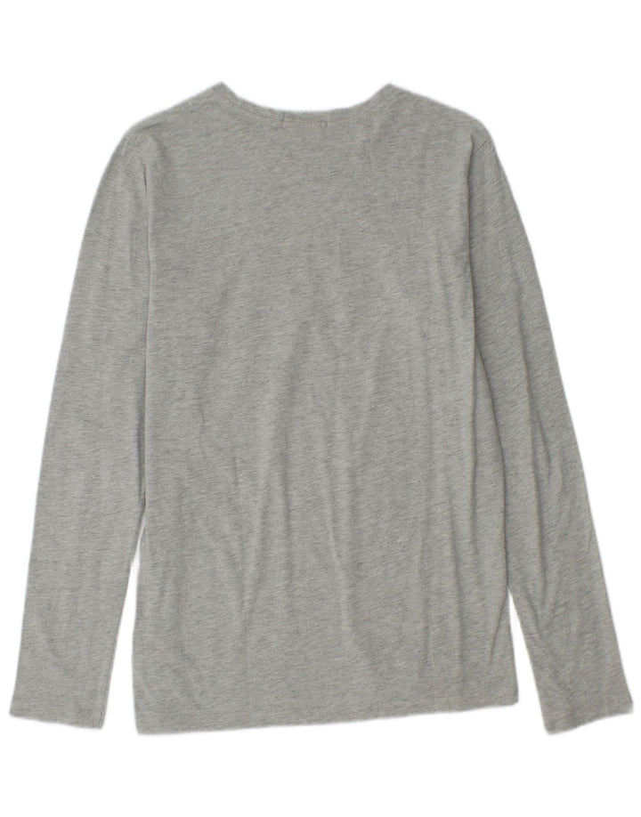 Replay Langarmshirt mit Grafik für Jungen, 15–16 Jahre, graue Baumwolle