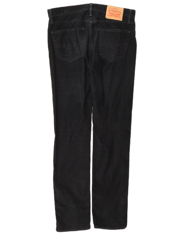 Levi's Mens 511 Slim Corduroy Παντελόνι W32 L34 Μαύρο βαμβακερό