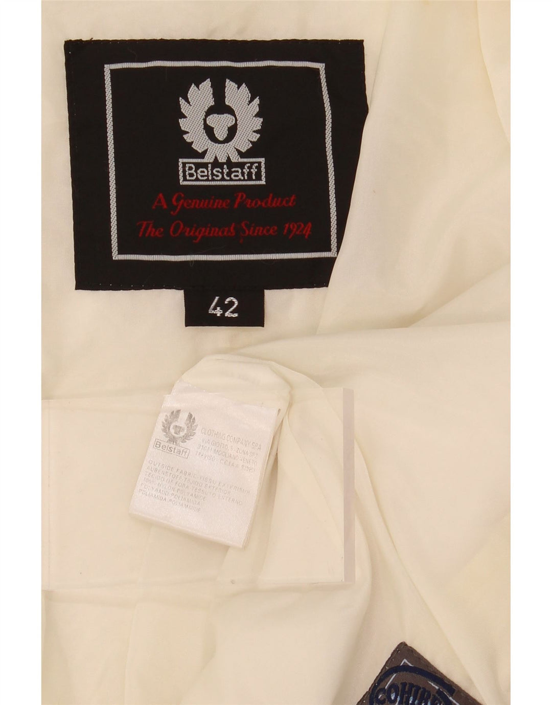 BELSTAFF Womens Windbreaker Jacket IT 42 Medium Off White Polyamide Vintage Belstaff and Second-Hand Belstaff from Messina Hembry 