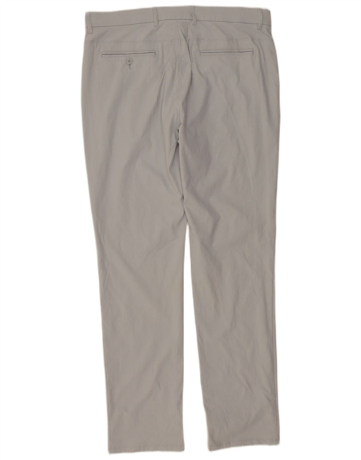Penguin Mens Slim Chino Trousers  W36 L34 Grey Nylon