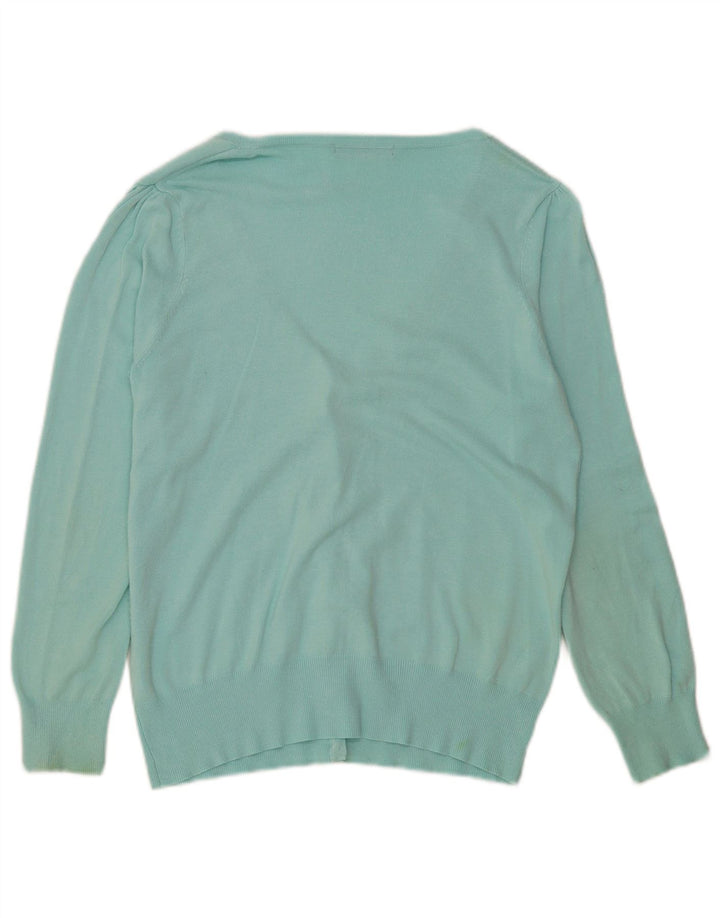 Marks & Spencer Pull cardigan pour femme UK 14 Large Turquoise