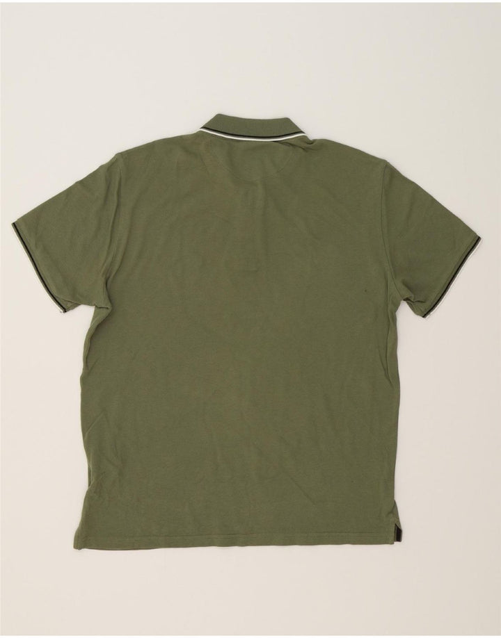 CHAMPION Mens Polo Shirt Large Green Cotton Vintage Champion and Second-Hand Champion from Messina Hembry 