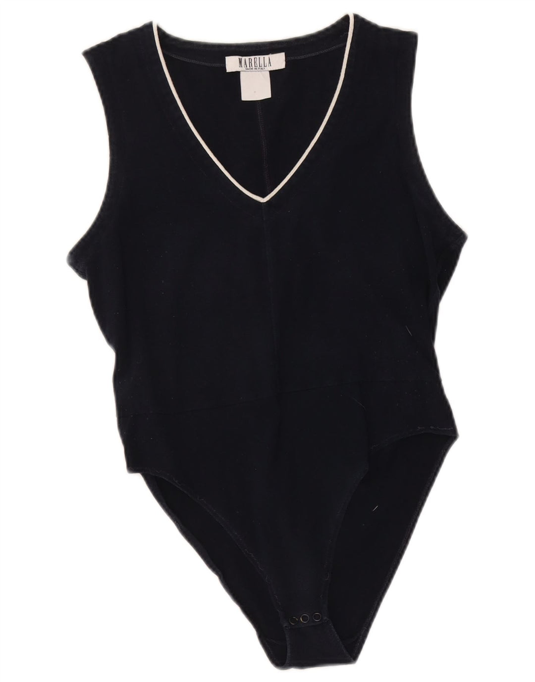 Marella Womens Bodysuit UK 8 Small Navy Blue