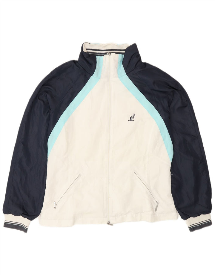AUSTRALIAN L'ALPINA Damen-Trainingsanzug-Top-Jacke IT 44 Mittelweiß
