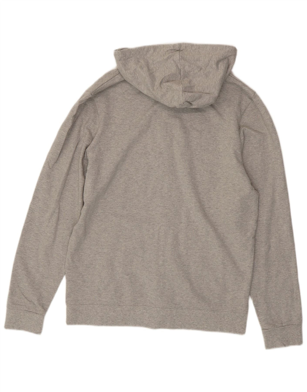 Fila Mens Graphic Zip Hoodie Sweater Medium Grey Flecked Cotton
