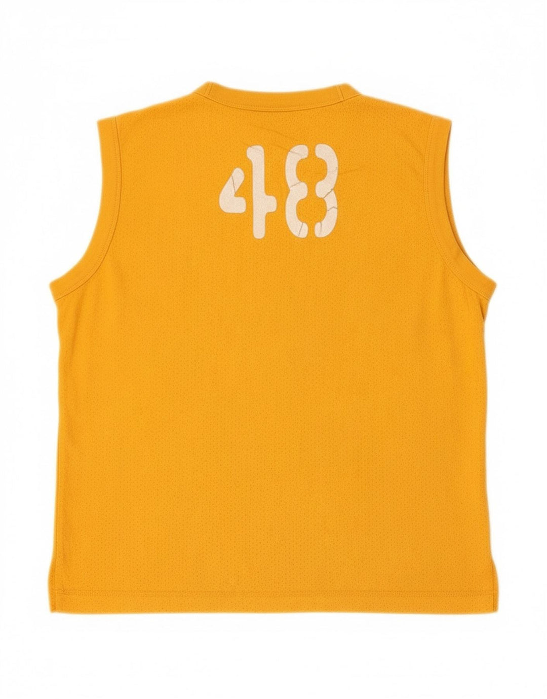 PUMA Mens Graphic Vest Top Medium Yellow Cotton