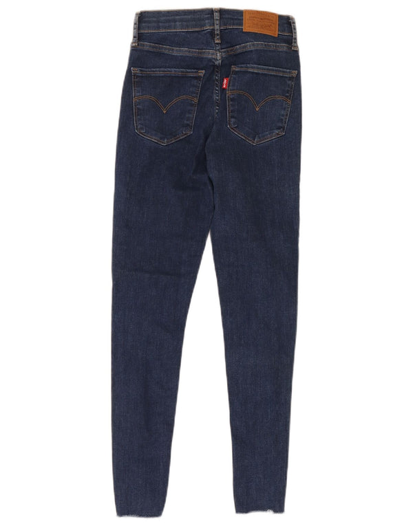 Levi's Womens 720 High Rise Super Skinny Jeans W23 L28 Blue Cotton