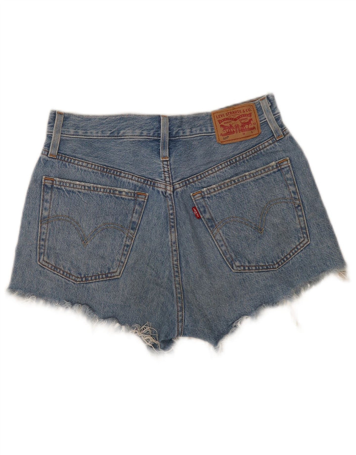 Levi's Womens 501 denimshorts W26 Små blå bomuld