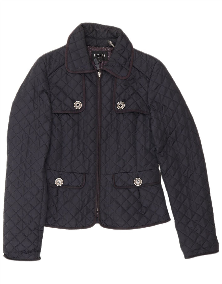 Hobbs Damen Steppjacke UK 8 Small Marineblau Polyamid