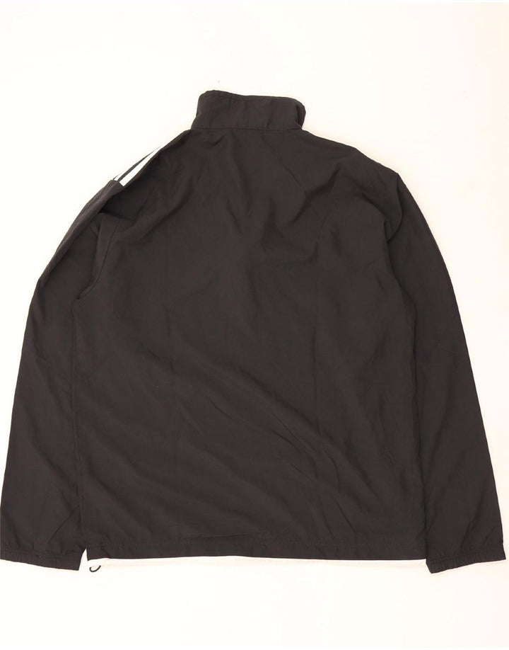 ADIDAS Mens Graphic Pullover Tracksuit Top UK 38/40 Medium Black Vintage Adidas and Second-Hand Adidas from Messina Hembry 