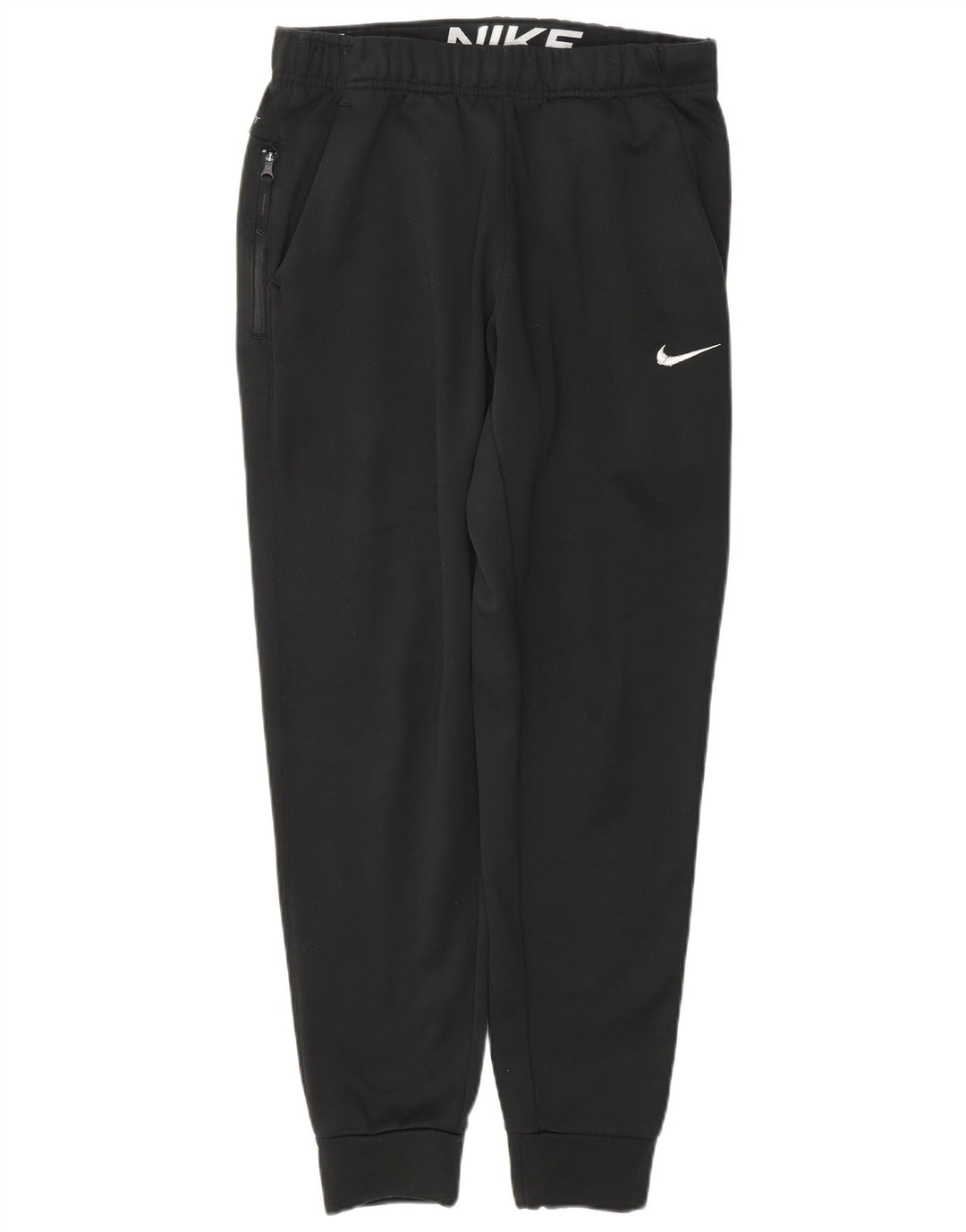 Nike Mens Therma-Fit Tracksuit Trousers Joggers Small Black Polyester