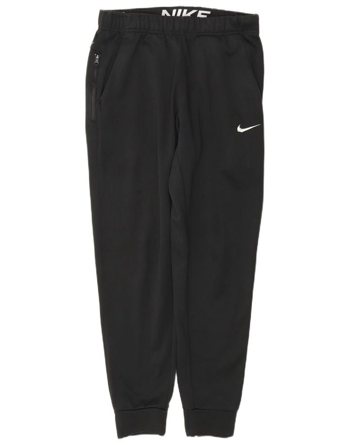 Nike Mens Therma-Fit Tracksuit Trousers Joggers Small Black Polyester