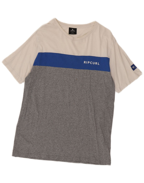 Rip Curl T-shirt coupe standard pour hommes, grand colorblock multicolore