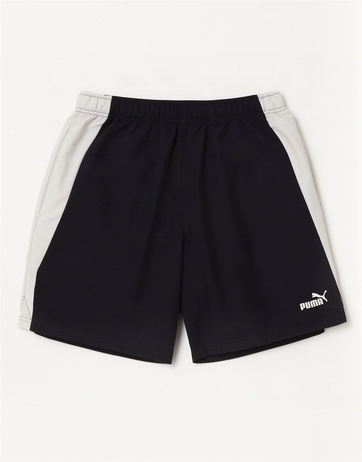 Pantaloni scurți sport Puma pentru bărbați, medii, albastru, poliester color bloc