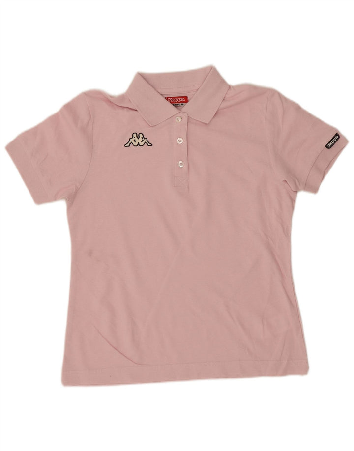 Polo Kappa da donna UK 12 cotone rosa medio