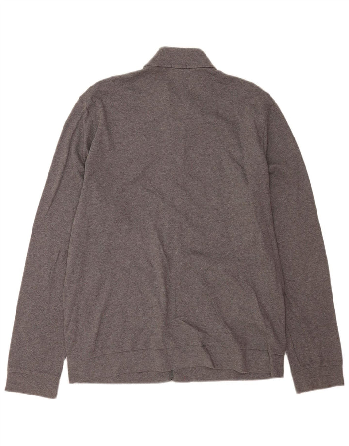 Hugo Boss Mens Regular Fit Cardigan Sweater XL Grey Cotton