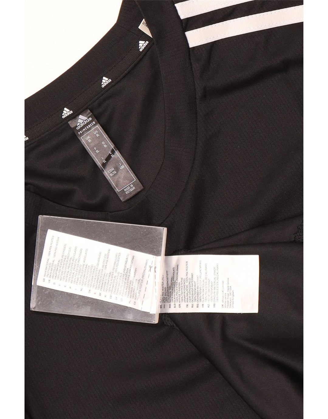Adidas Mens Aeroready T-Shirt Top XL Black Polyester