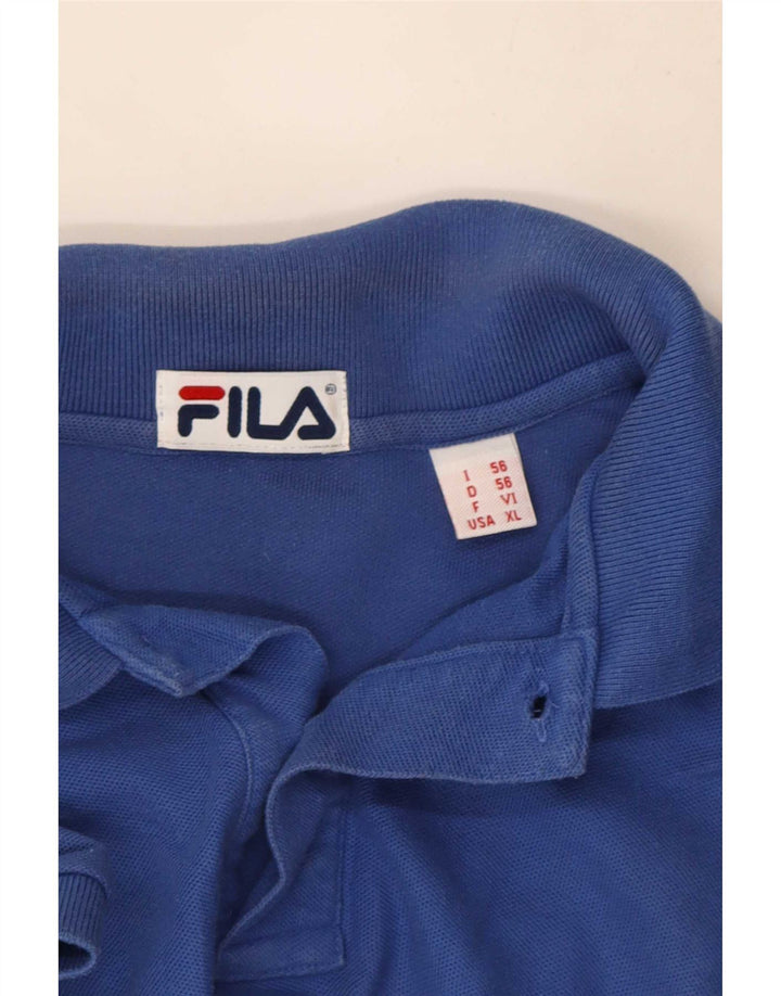 Ανδρικό πουκάμισο πόλο Fila XL Μπλε
