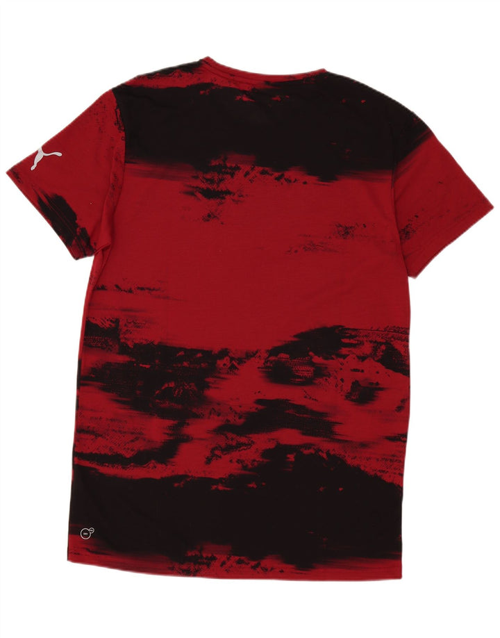 Puma Herren T-Shirt Top Medium Burgund Farbblock