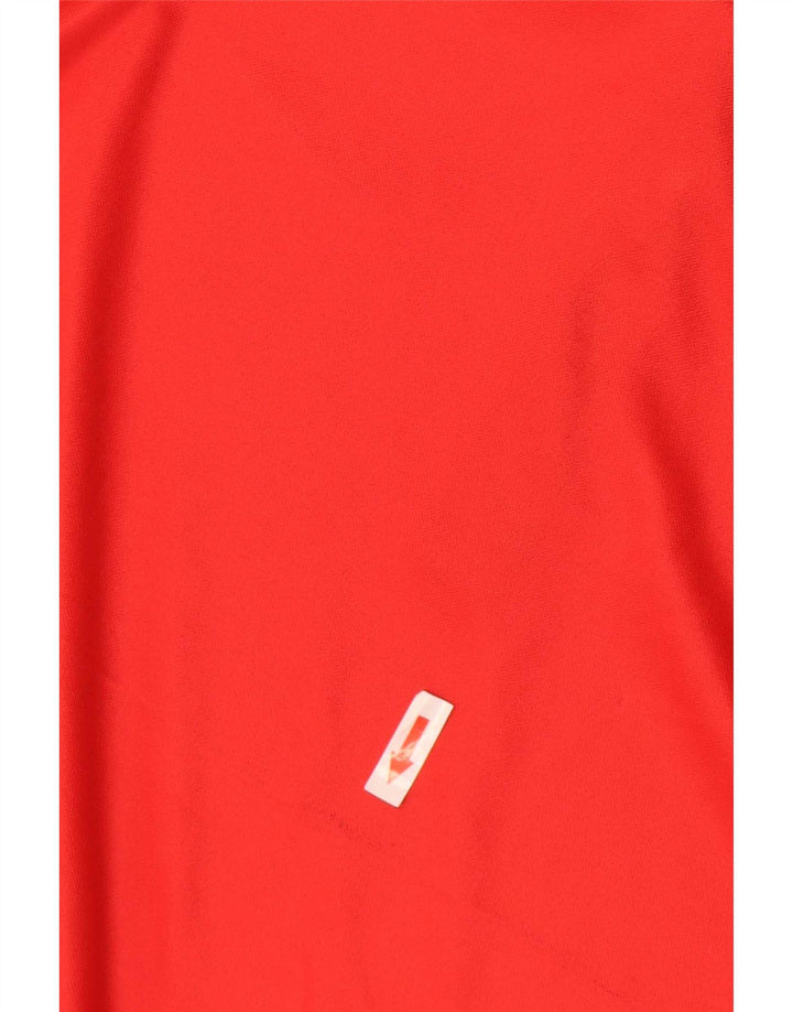 Polo Nike da uomo Dri Fit in poliestere color block rosso medio