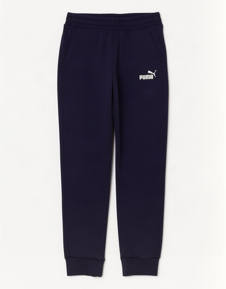 Puma Mens Tracksuit Trousers Joggers Medium Navy Blue Cotton