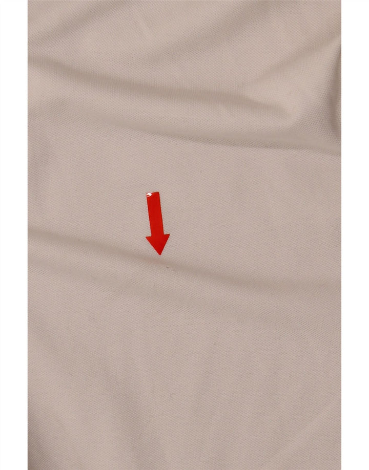 Kappa Herren-Langarm-Poloshirt aus mittelweißer Baumwolle