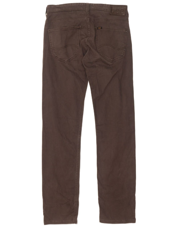 Lee Mens Powell Calça Casual Reta W31 L34 Algodão Cinza