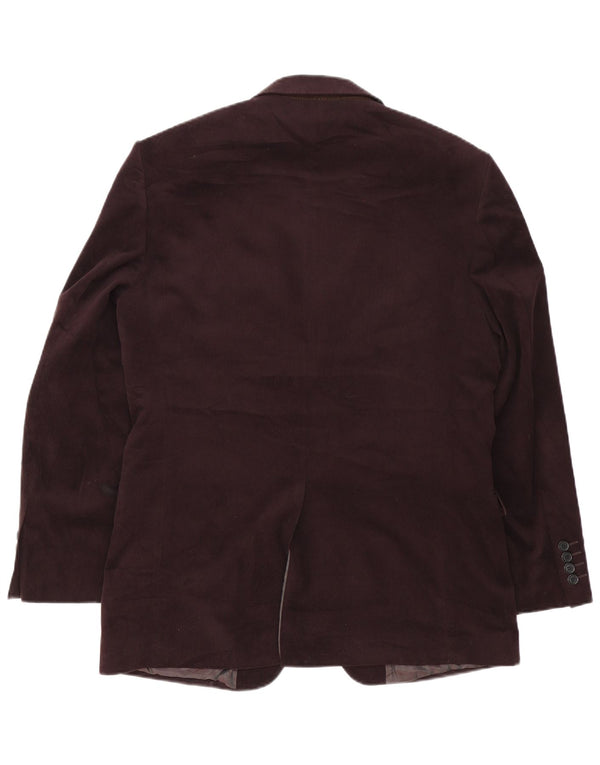 Marks & Spencer Veste blazer à 2 boutons pour homme UK 40 Polyester marron moyen