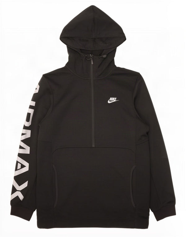 Женский свободный джемпер с капюшоном на молнии Nike Air Max UK 10, маленький черный