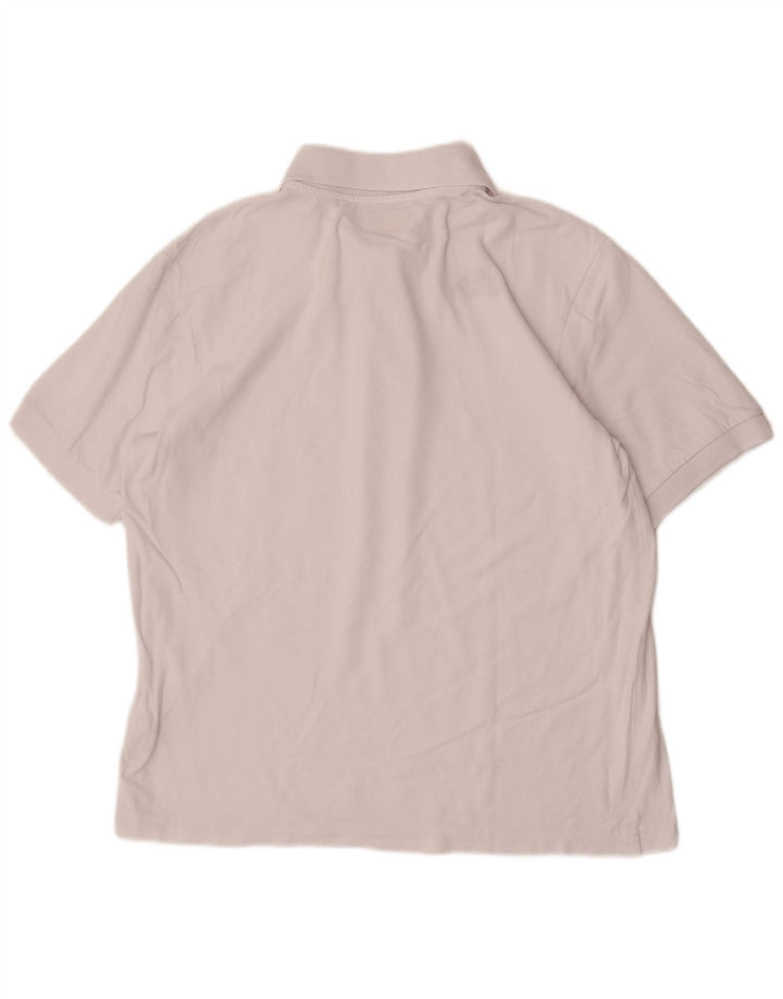 Polo Kappa Uomo Large Bianca In Cotone