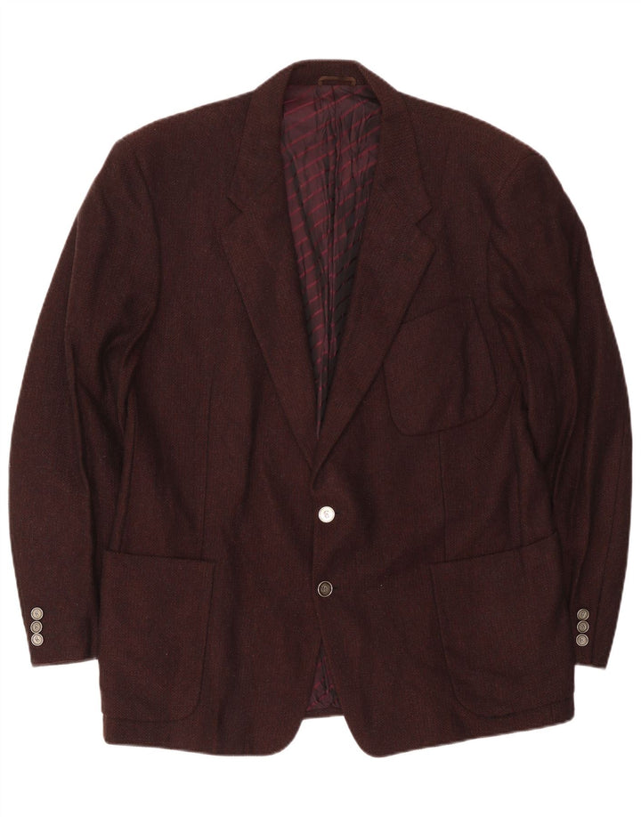 Cerruti 1881 Veste blazer 2 boutons pour homme UK 40 Large laine d'agneau marron