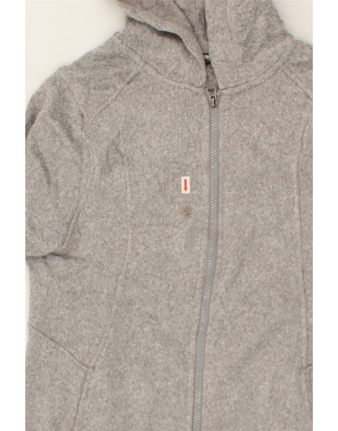 EDDIE BAUER Womens Zip Hoodie Sweater UK 12 Medium Grey Polyester Vintage Eddie Bauer and Second-Hand Eddie Bauer from Messina Hembry 
