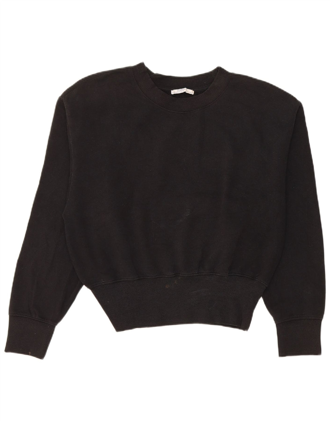 Zara Damen Sweatshirt Pullover UK 16 Large Schwarz
