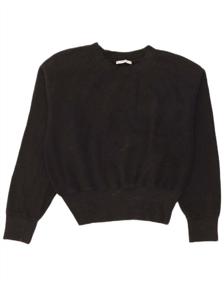 Zara Damen Sweatshirt Pullover UK 16 Large Schwarz