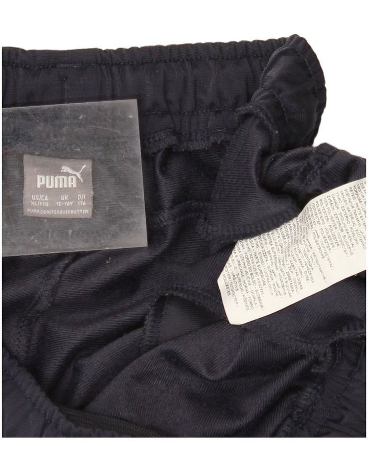 PUMA Træningsdragtsbukser til drenge 15-16 år Marineblå polyester