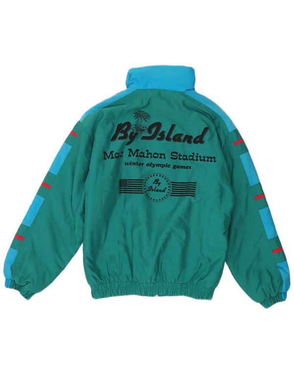 Golden Team Boys Graphic Ski Jacket 13-14 Years Green Colourblock Polyamide