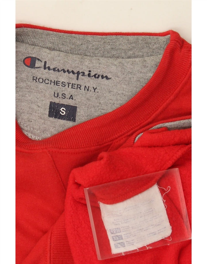 CHAMPION Grafisk sweatshirt til mænd, lille rød bomuld
