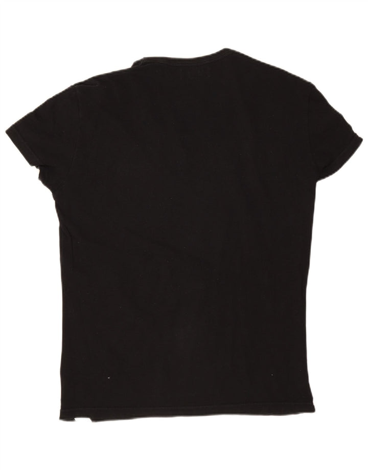Emporio Armani Mens T-Shirt Top Medium Black Cotton