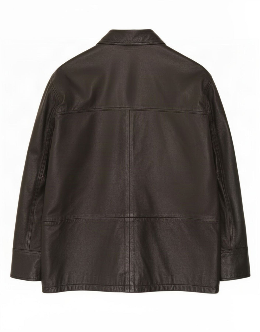 veste en cuir homme vintage UK 40 Grand Noir