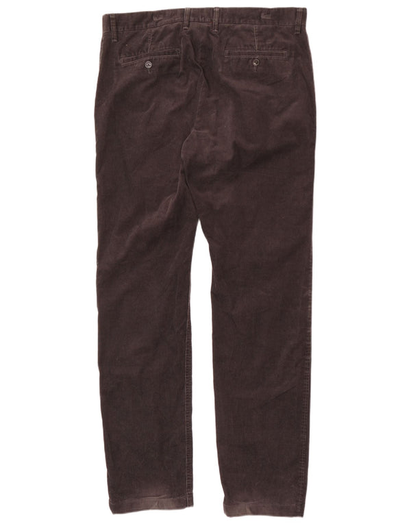 Męskie spodnie sztruksowe Marks & Spencer Blue Harbor Straight W36 L33 Szare
