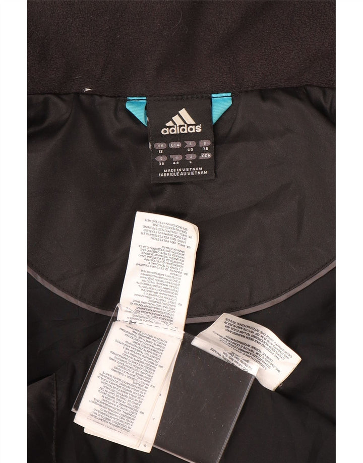 Adidas Manteau rembourré pour femme UK 12 Medium Noir Polyester