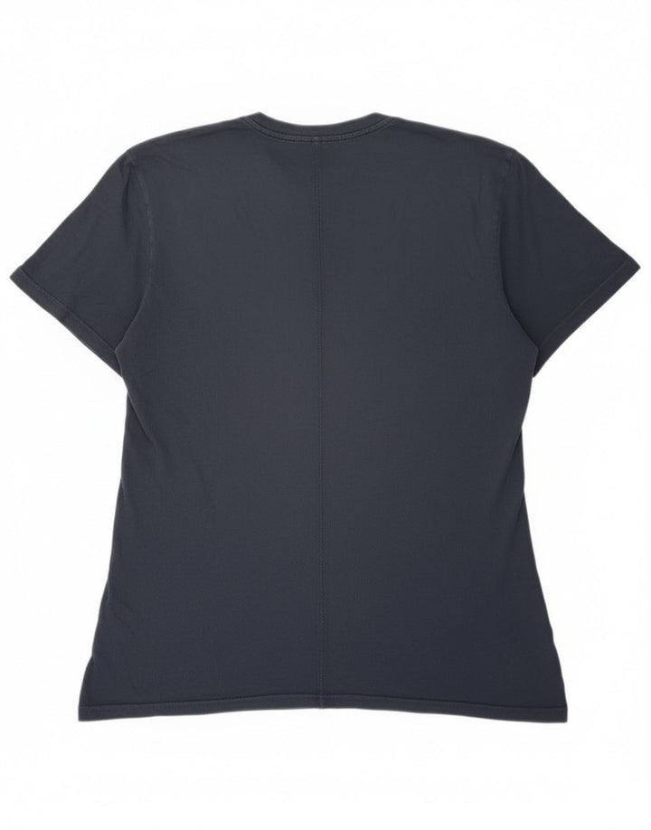 Lee Mens Graphic T-Shirt Top Medium Navy Blue Cotton