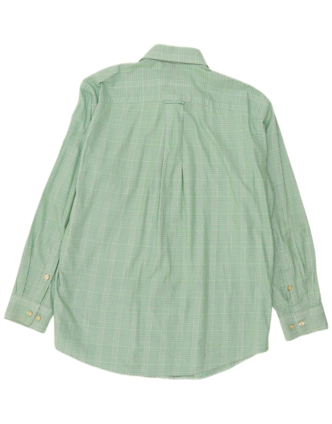 Camicia in flanella da uomo Orvis in cotone a quadri verdi grandi