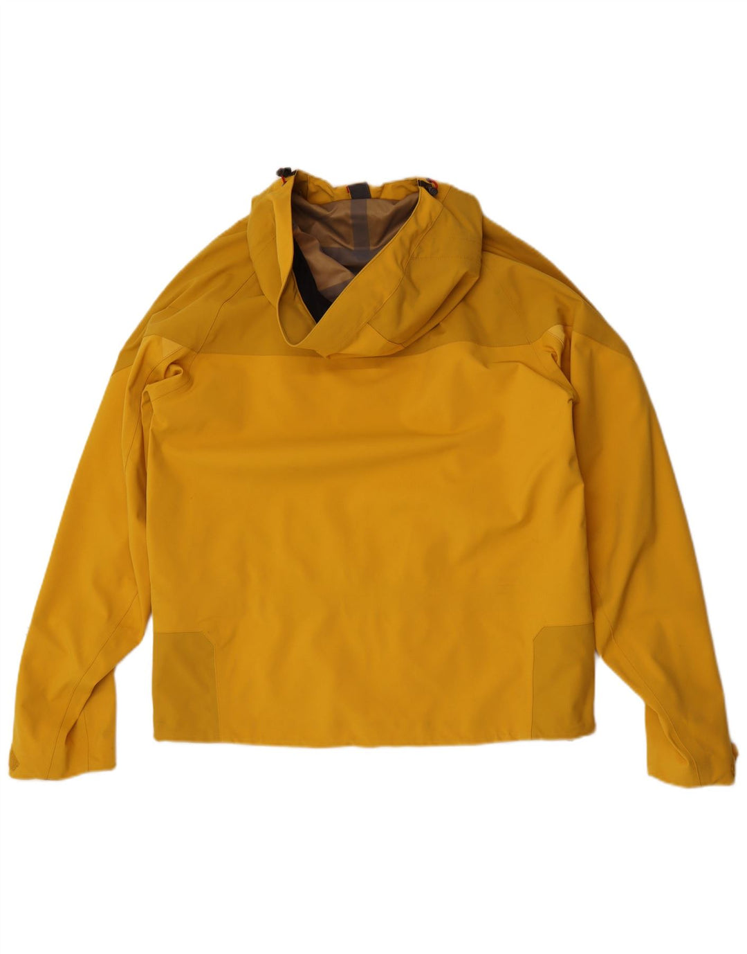 McKinley Mens Hooded Rain Jacket UK 38 Medium Yellow
