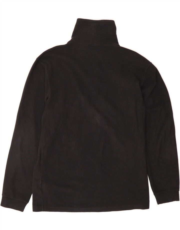 CHAMPION Mens Zip Neck Fleece Jumper XL Black Polyester Vintage Champion and Second-Hand Champion from Messina Hembry 