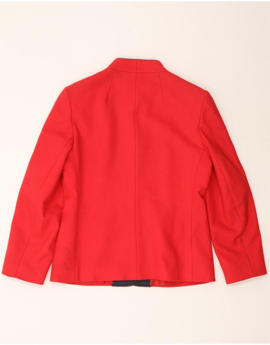 VINTAGE Womens 4 Button Blazer Jacket UK 12 Medium Red Vintage Vintage and Second-Hand Vintage from Messina Hembry 