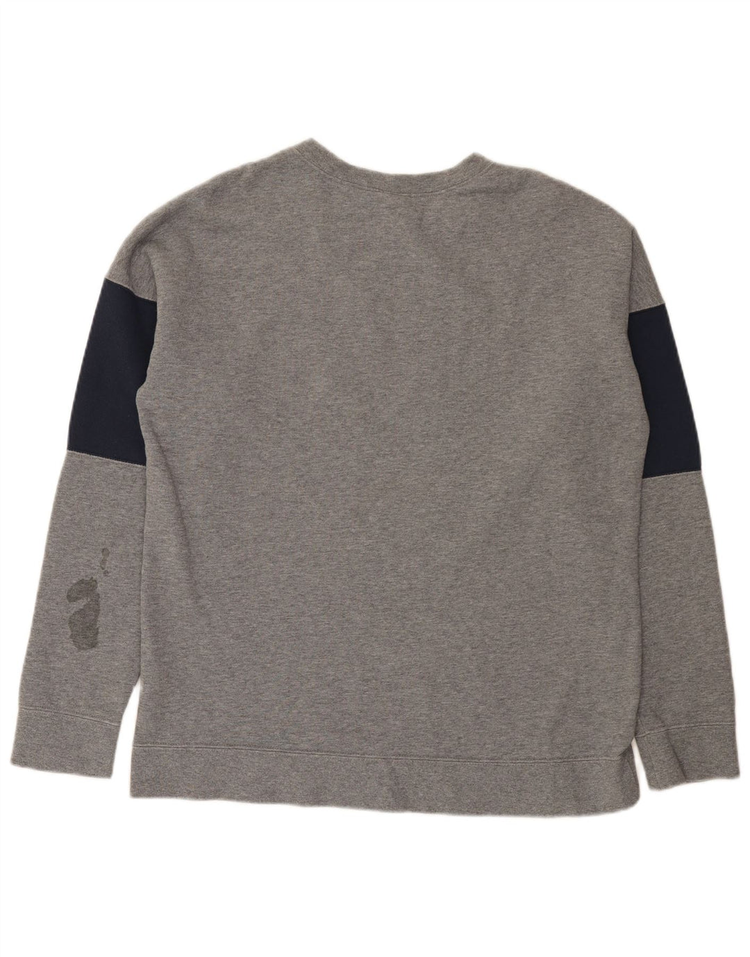 Nike Mens Graphic Sweatshirt Jumper Large Grey Colourblock Cotton
