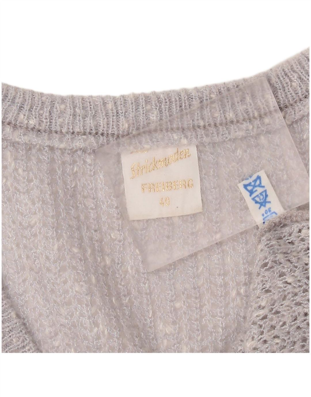 Strickmoden Damen Tanktop mit lockerer Passform, EU 40, Mittelsilber