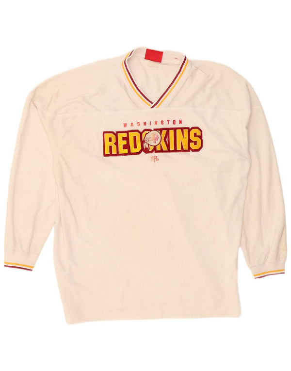 Мужская футболка NFL Washington Redskins с рисунком с длинным рукавом XL, белая